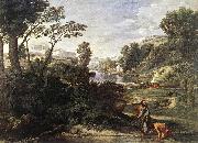 POUSSIN, Nicolas Landscape with Diogenes af France oil painting artist